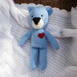 Knitted Teddy Bear Heart