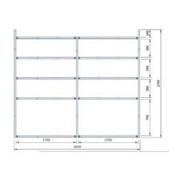 Оцинкованные металлические полки размеры