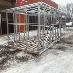 Каркас склада 2 × 3 м односкатная крыша