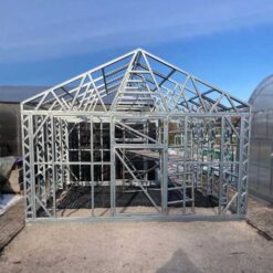 Теплица 4 x 4 каркас оцинкованная сталь